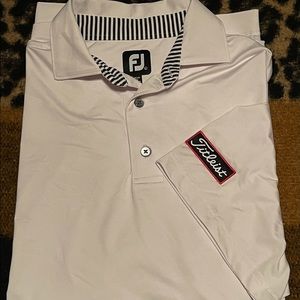 Footjoy Mens Large Polo Shirt w/Titleist Logo